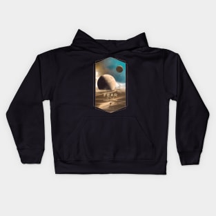 Dune Moons, Muad’Dib on Arrakis Kids Hoodie